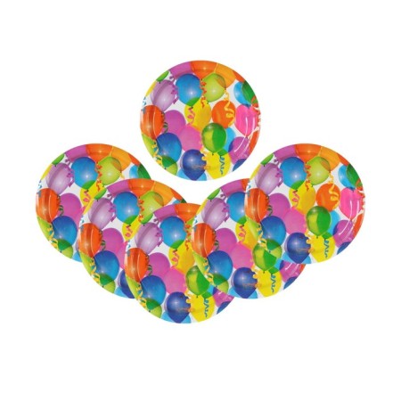 Disposable plate paper "balloons" 18 cm-1