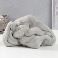 Fasting wool 100% half -toned wool 50 g (106, pearl) mix