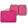 Folder for drawings and drawings A3, 470 x 350 x 20 mm, handles, textile, calligrata standard, pink density 600d
