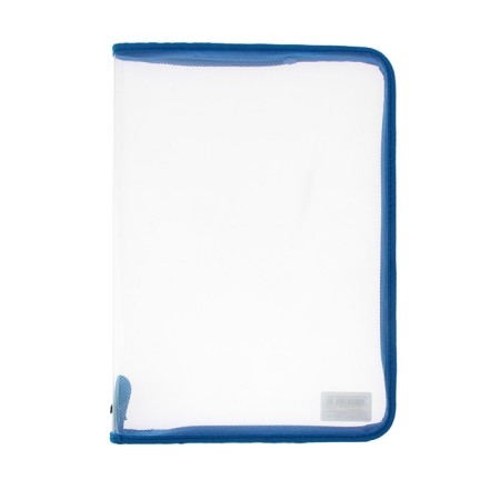 Plastic folder A4, 325 x 230 x 25 mm, lightning around, calligrata "office", PM-A4-01, 0.5 mm, transparent, blue-2