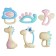 A set of rattles "dinosaurics", 6pcs, crumb I