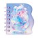 Notebook Gift Book on the comb 80l, line, color block, cover. 3D anime (10.2x10.5cm) 10539