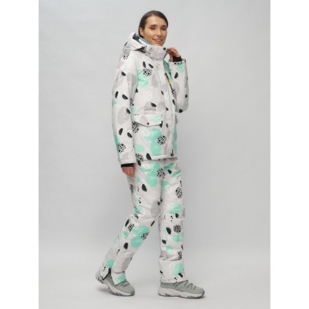 Ski suit female, size 44, gray color-12