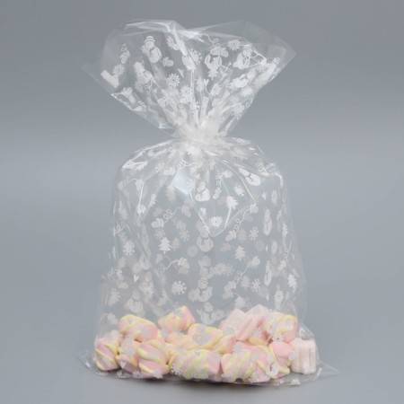 Streacial Propylene Gift Package "Snowmen", 24 x 39 cm, New Year-3
