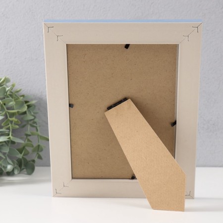 Photo frame plastic 13x18 cm "arc" blue 23.5x18.5 cm-4