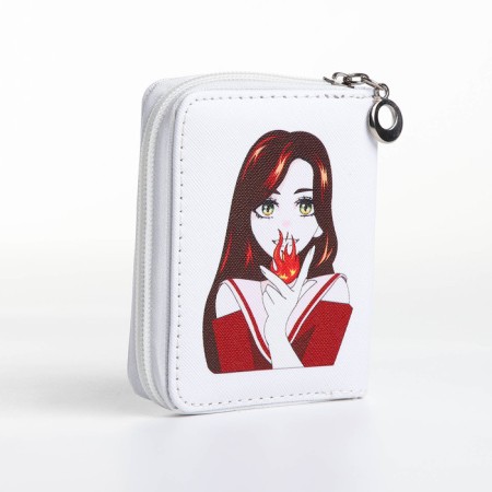 Children's wallet with lightning, white color-2
