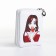 Children's wallet with lightning, white color