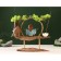 Souvenir tree, porcelain "Little Buddha in Blue" with a stand for incense 35x35x9.5 cm