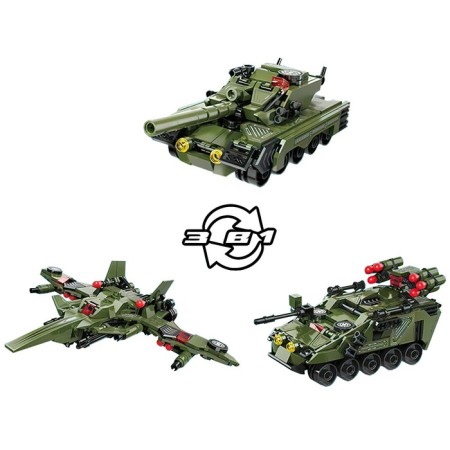 Designer Unlimited ideas "Military Technique", 3 in 1, 329 details-2