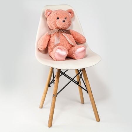 Soft toy "Bear", with a bow, 50 cm, pink color-3