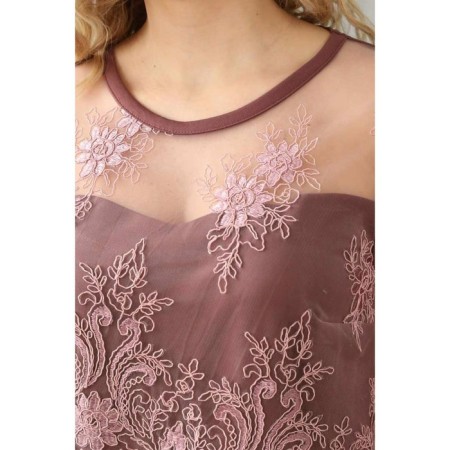 Women's dress, size 56, pink color-4