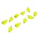 Cargo bullet-excentric painted pissy Yaman 10 pcs., 6 g, yellow
