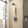 The shower system D&K Bayern fürth DA1524705B18, hygienic shower, tropical shower, black