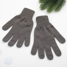 Male gloves, dark gray color, size 22