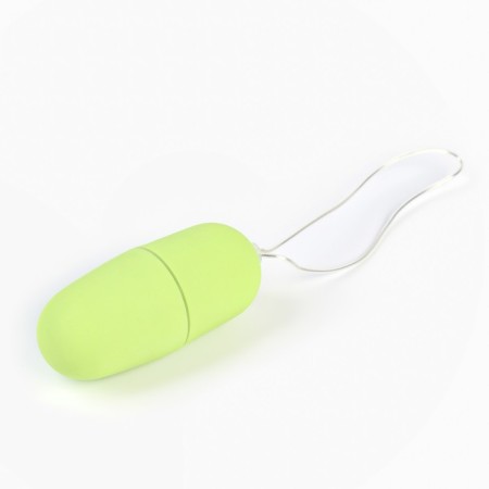 Vibroyaitzo jaga jaga, with a remote control, silicone, 7/3 cm, salad-1