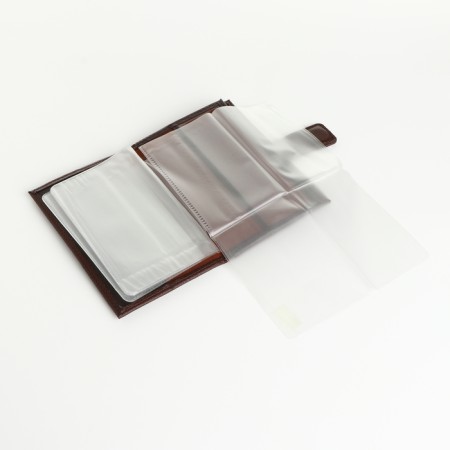 Cover 2 in 1, for auto documents and passports on a magnet, brown color-6