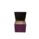 Puff with a lid and weighting, 400 × 400 × 420 mm, eco -leather, Marvel Berry color