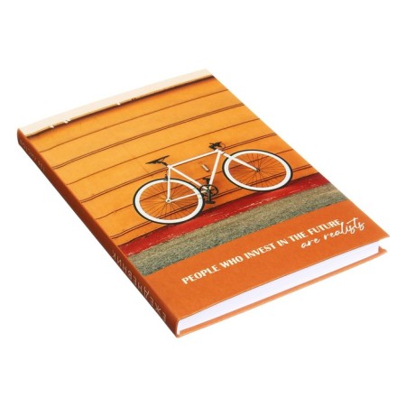 The diary of a low -up A5 136 sheets, integral cover, matte lamination "Bicycle"-1