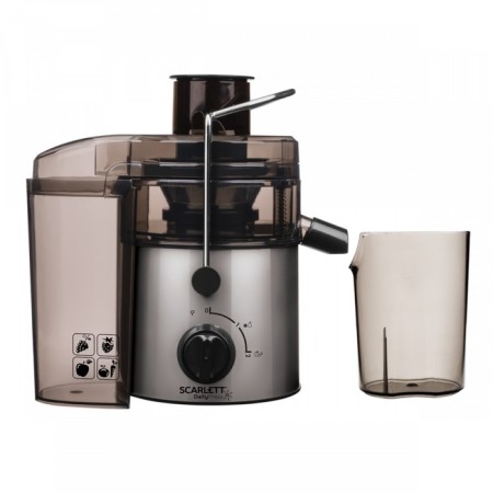Skarlett SC-JE50S18, centrifugal, 800 watts, 0.6/1 l, silver-hourly-1