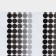 Bathroom curtain "Rhythm", 180 × 180 cm, white-black color