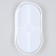 Silicone universal form “oval”, product size 9.2 × 17.6 × 1.4 cm
