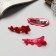 Jannet hair clip (set 3 pcs) 5 cm, pink