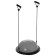 Half -sphere bosu gymnastic, massage, with a pump, 46x20 cm, color gray color