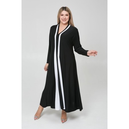 Female dress, size 66, black color-2
