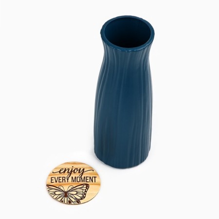 Vase for flowers with a stand, 22 x 7.5 cm-3