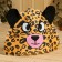 Bath cap with children's applique "Leopard"