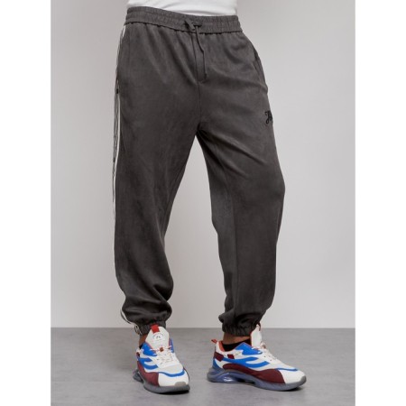 Joggers are sports male, size 50, gray color-5