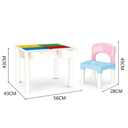 Game set "Table with a chair", designer, 60 parts-3