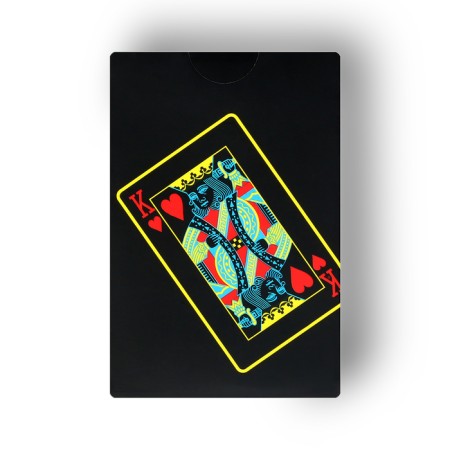 Plastic Plastic Cards "Artistic", 30 μm, 54 cards, map 8.7 x 5.7 cm, black-1