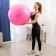 Fitball ONLYTOP, D = 85 cm, 1400 g, anti -wings, pink color