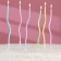 Candles in the cake cocktail "Happy Birthday", 6 pcs, 16.5 cm, multi -colored