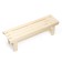 A bench (bench) wooden from linden 130 x 32 x 42 cm, without a back, for a bath, cottage and garden