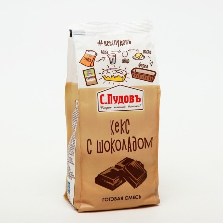 Cupcake with chocolate S. Pudov, 0.300 kg
