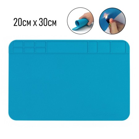 Heat -resistant silicone clock for watching watches, non -slip, 20 x 30 cm