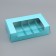 Folding box with a window under 5 eclairs green, 25 x 15 x 6.6 cm