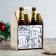 Box for beer "Happy New Year!" Santa Claus and Mug
