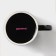 Mug - chameleon ceramic shade "Bitter of Energy", 350 ml, black color