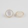 A set of buttons on the leg, d = 15 mm, 10 pcs, white/gold color