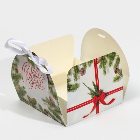 New Year's folding box "New Year's photo", 16 x 16 x 6 cm, New Year-5