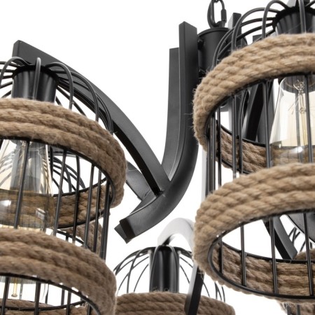 Senza chandelier 6he27 Black 74x39x20 cm-6