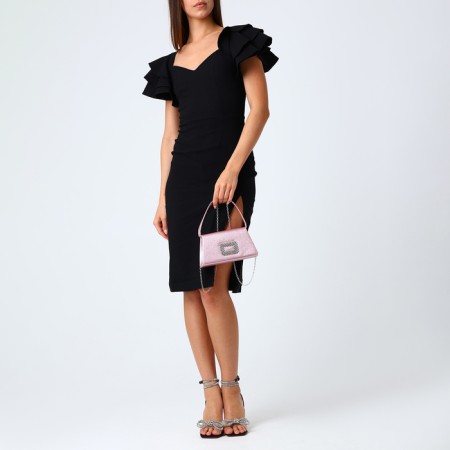Female bag on a magnet, pink color-6