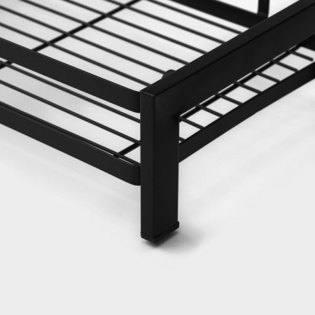 Kitchen shelf 2-tier shade, 33.5 × 20.5 × 39 cm, black color-5