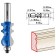 Clester's milling bison 28713-22.2, curly No. 2, shank d = 12 mm, 22.2 x 41 mm
