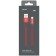 PERO DC -02, microUSB cable - USB, 2 A, 1 m, fabric braid, red