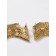 Hanging earrings with rhinestones "Eternal radiance" ladder, white color in gold