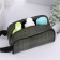 Lightning cosmetic bag, green color